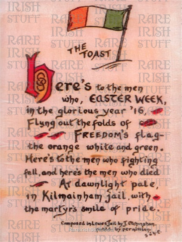 1916 Rising poem written in Lewes Jail, England by Irish Republican Prisoner