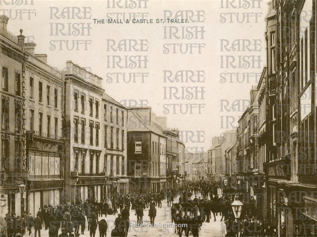 The Mall & Castle Street, Tralee, Co. Kerry, Ireland 1896