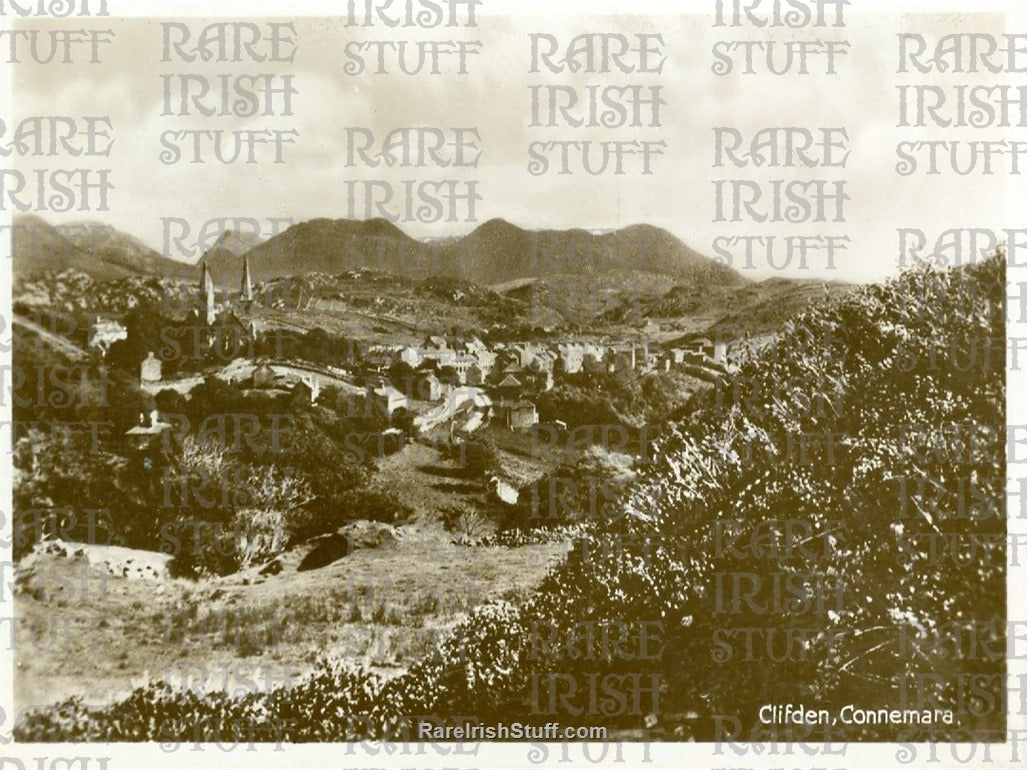 Aerial View, Clifden, Connemara, Galway, Ireland 1900