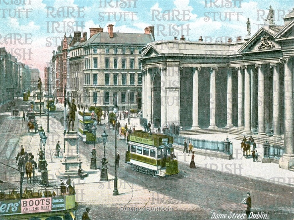 Dame Street, Dublin, Ireland 1909