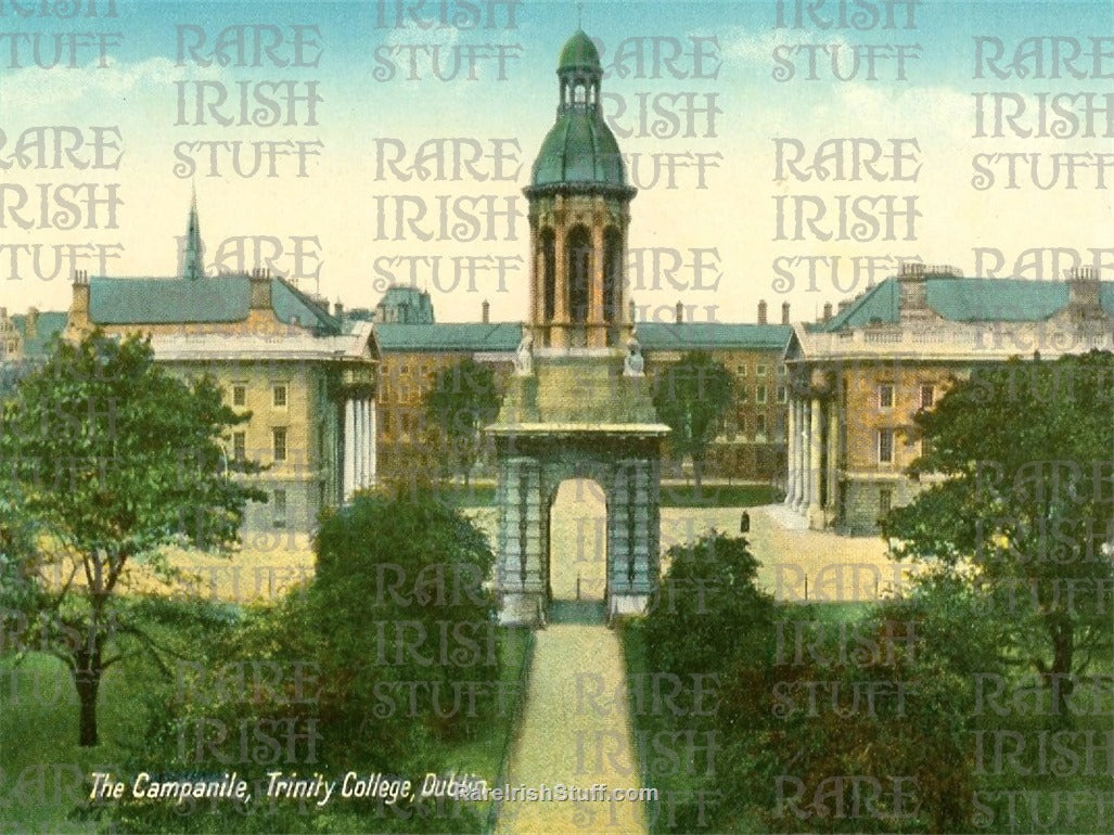 The Campanile, Trinity College, Dublin, Ireland 1880