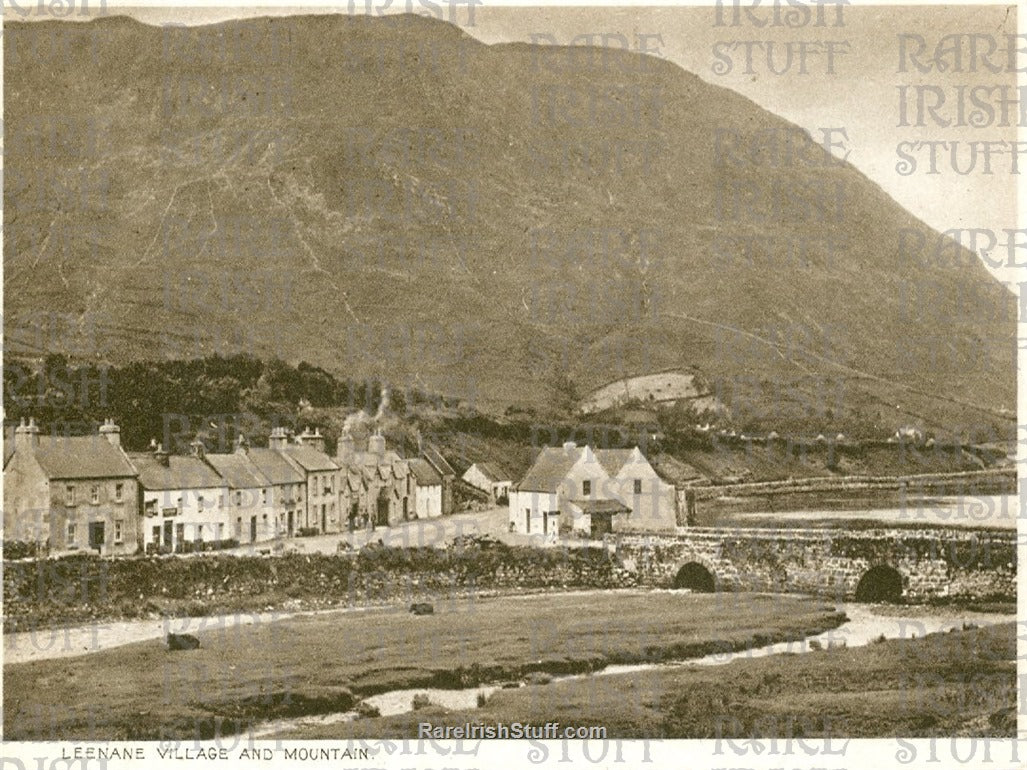 Leenane Village and Mountain, Galway, Ireland