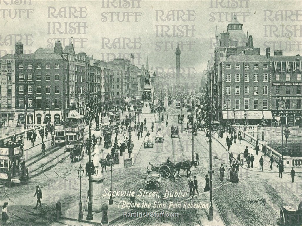 Sackville Street (O'Connell Street), Dublin, Ireland 1916