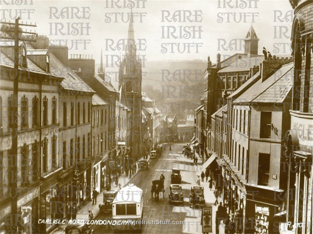 Carlisle Road, Derry, Ireland 1950's