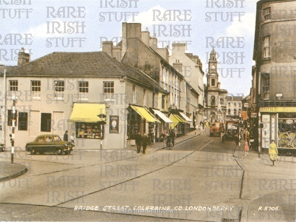 Bridge Street, Coleraine, Co. Derry, Ireland 1950's