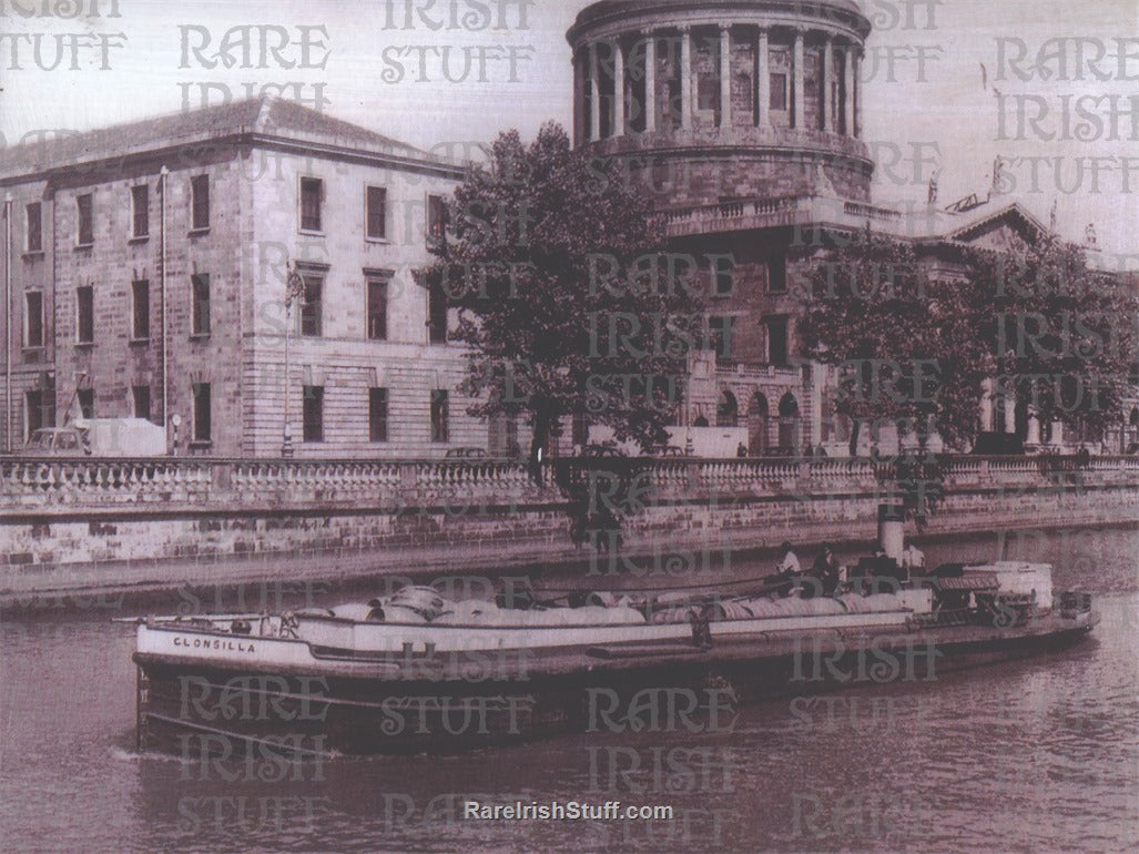 Guinness Barge Boat 'Clonsilla’ on River Liffey, Dublin c.1930