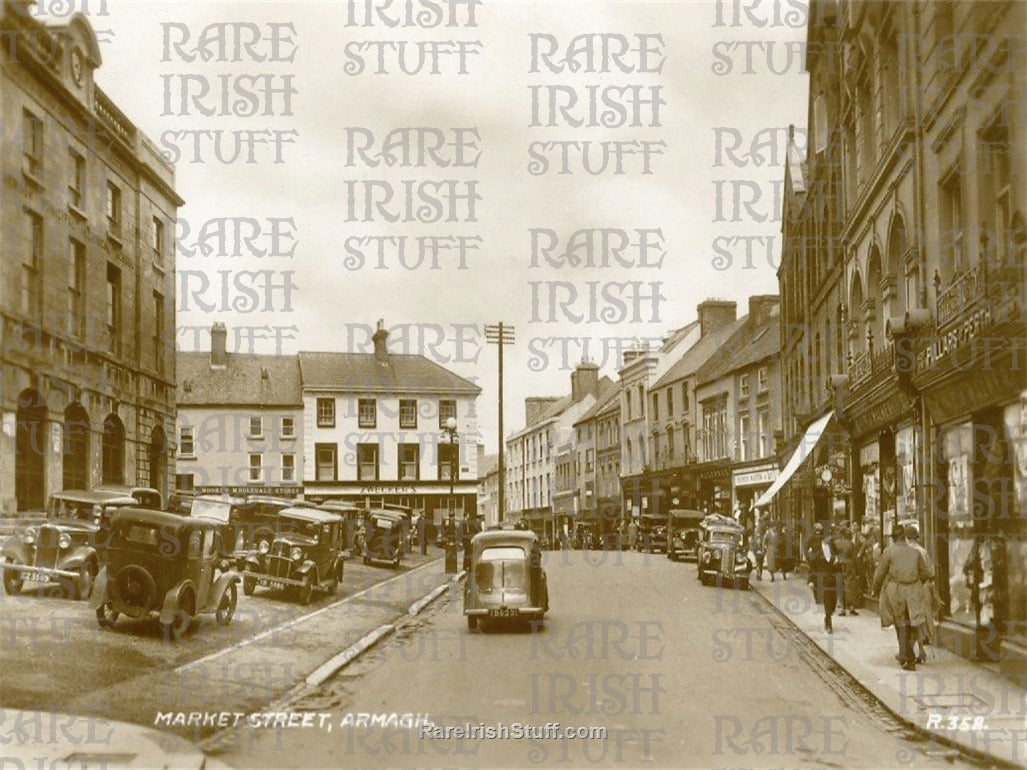 Market Street, Armagh Town, Ireland 1950's