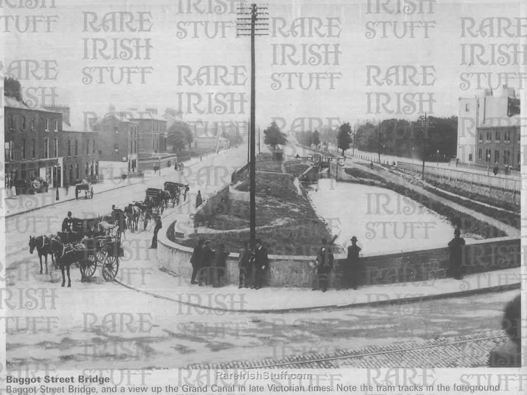 The Grand Canal, Baggot Street Bridge, Dublin, c.1880