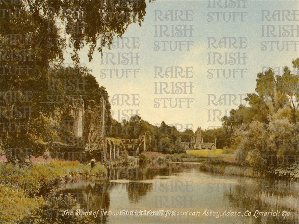Desmond Castle & Franciscan Abbey Ruins, Adare, Co. Limerick, Ireland 1950