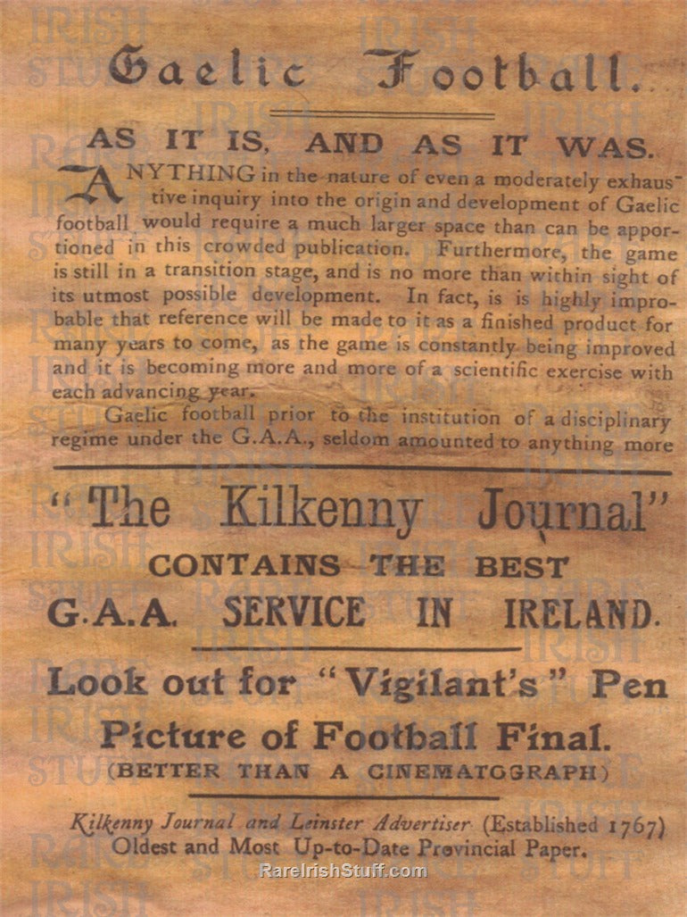 The Growth of Gaelic Football in Ireland