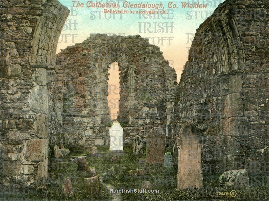 Glendalough Cathedral, Glendalough, Co. Wicklow, Ireland 1895