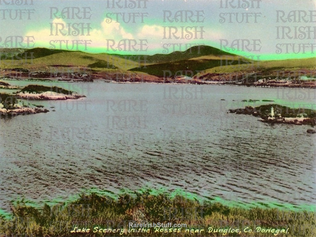 Lake Scenery in The Rosses, Dungloe, Co. Donegal, Ireland 1925
