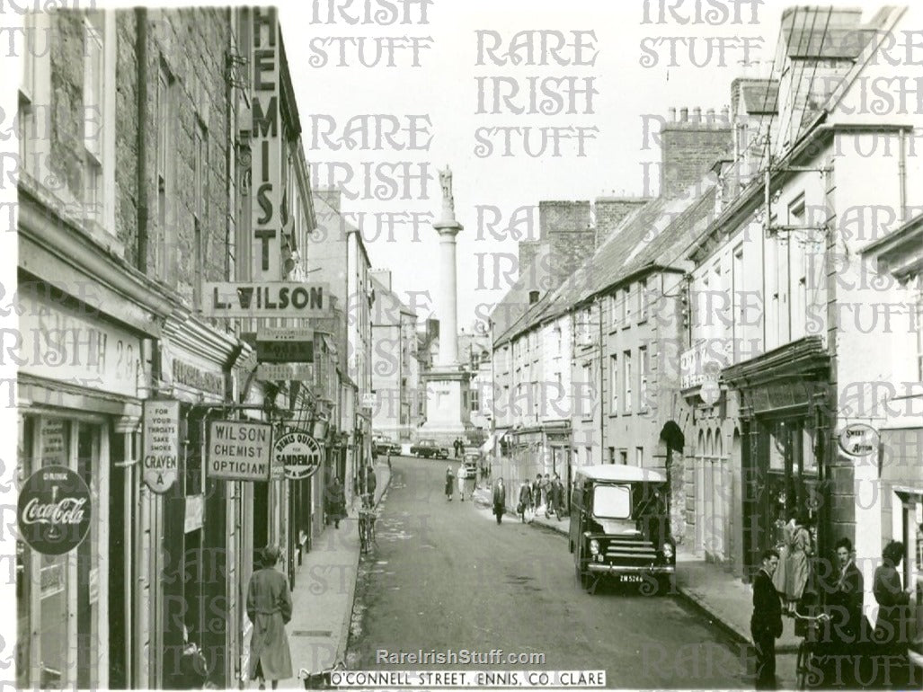 O'Connell Street, Ennis, Co. Clare, Ireland 1963