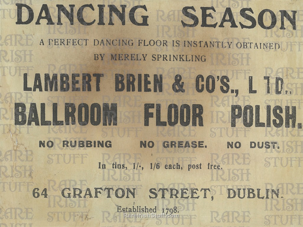 Dancing Season Ballroom Floor Polish, Grafton Street, Dublin