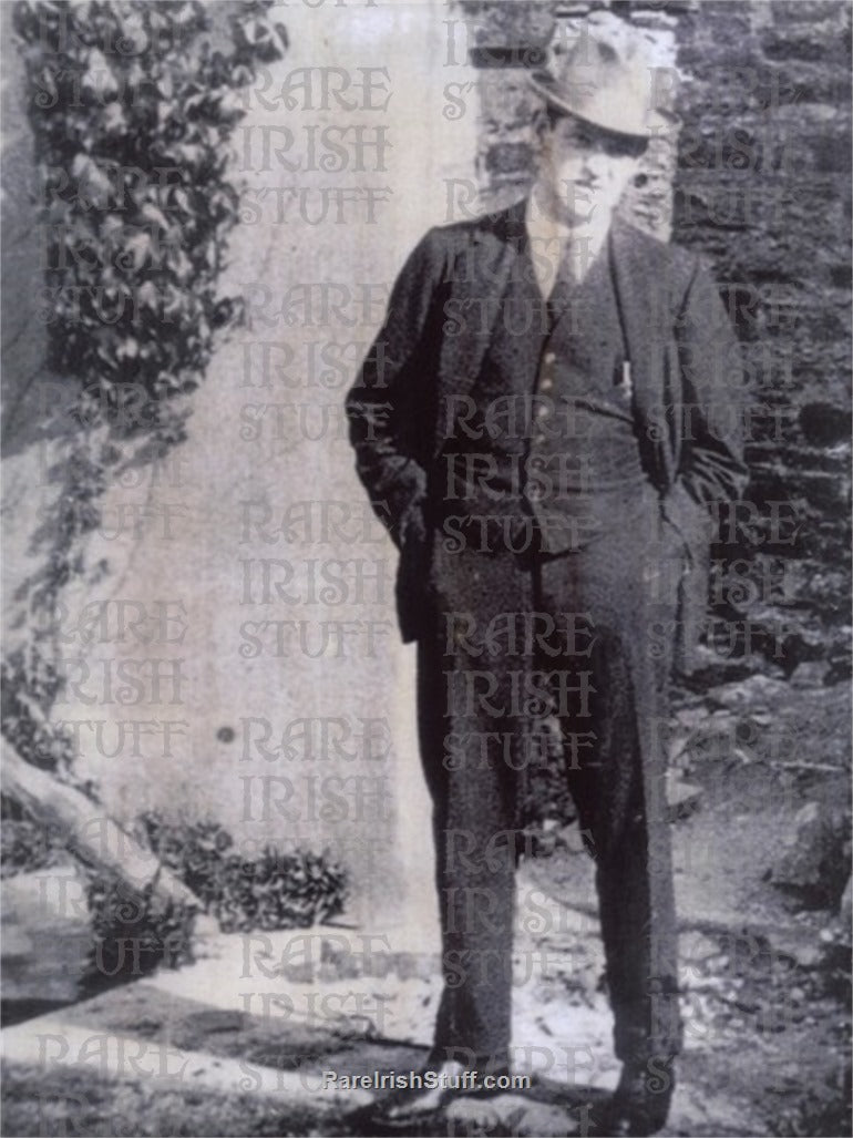 Michael Collins Outside His Burnt out House, War of Independence, 1921