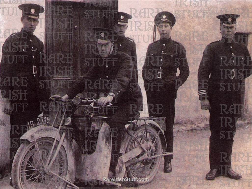 Garda (Irish Police) outside Station, 1940's