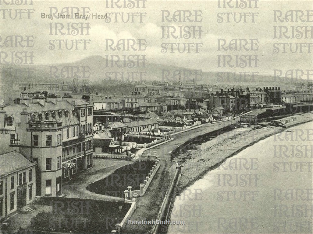 Bray from Bray Head, Bray, Co. Wicklow, Ireland 1905