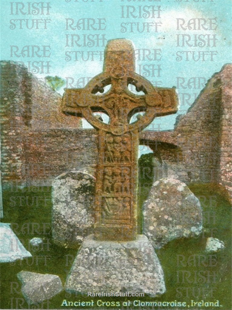 Ancient Cross, Clonmacnoise, Co. Offaly, Ireland 1895
