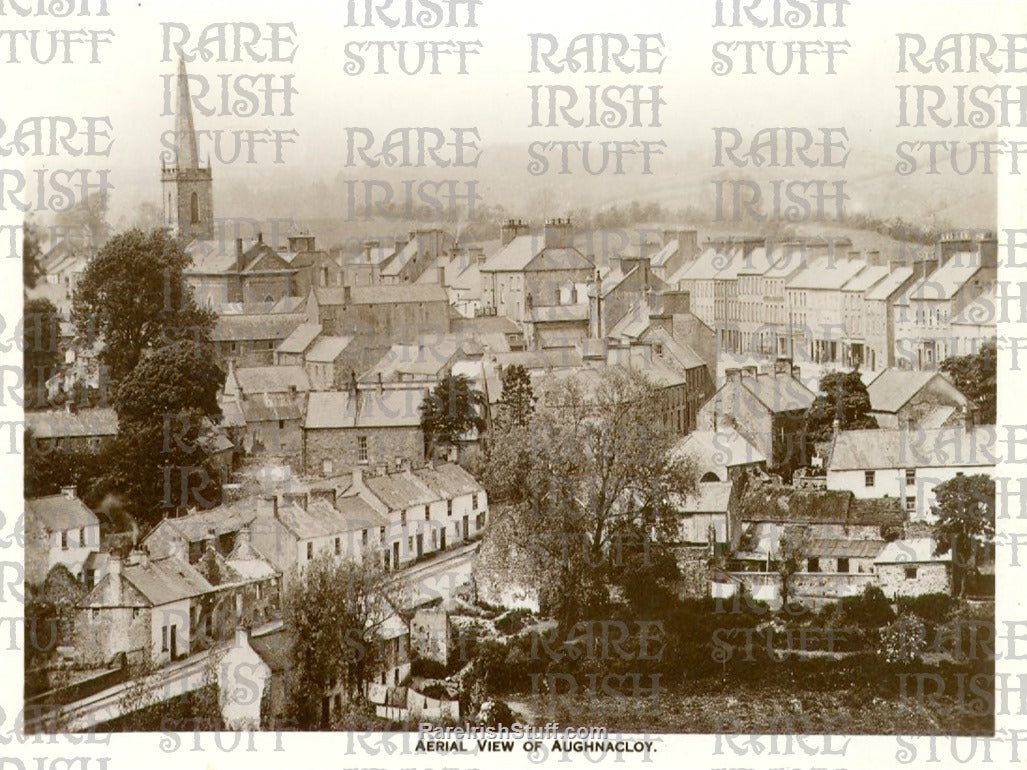 Aerial View of Aughnacloy, Co. Tyrone, Ireland 1940s