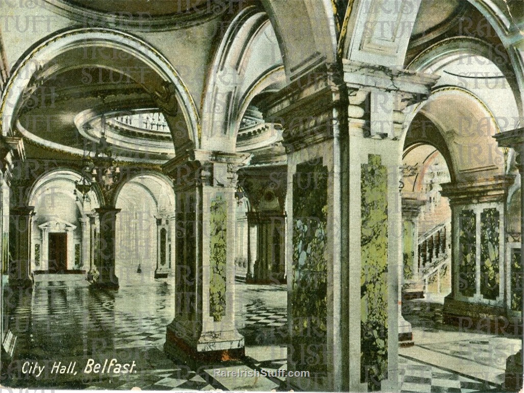 City Hall (Old Interior), Belfast, Antrim, Ireland 1895