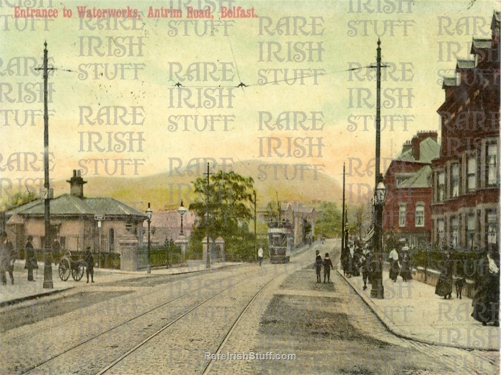 Entrance to Waterworks, Antrim Road, Belfast, Ireland 1890