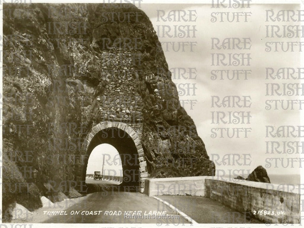 Tunnel On Coast Road near Larne, Co. Antrim, Ireland 1945