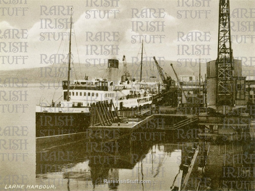 Larne Harbour, Larne, Co. Antrim, Ireland 1949
