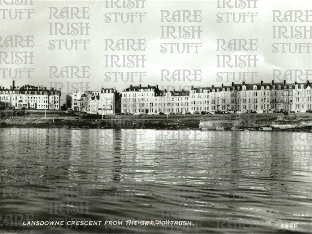 Lansdowne Crescent from the sea, Portrush, Co. Antrim, Ireland 1952