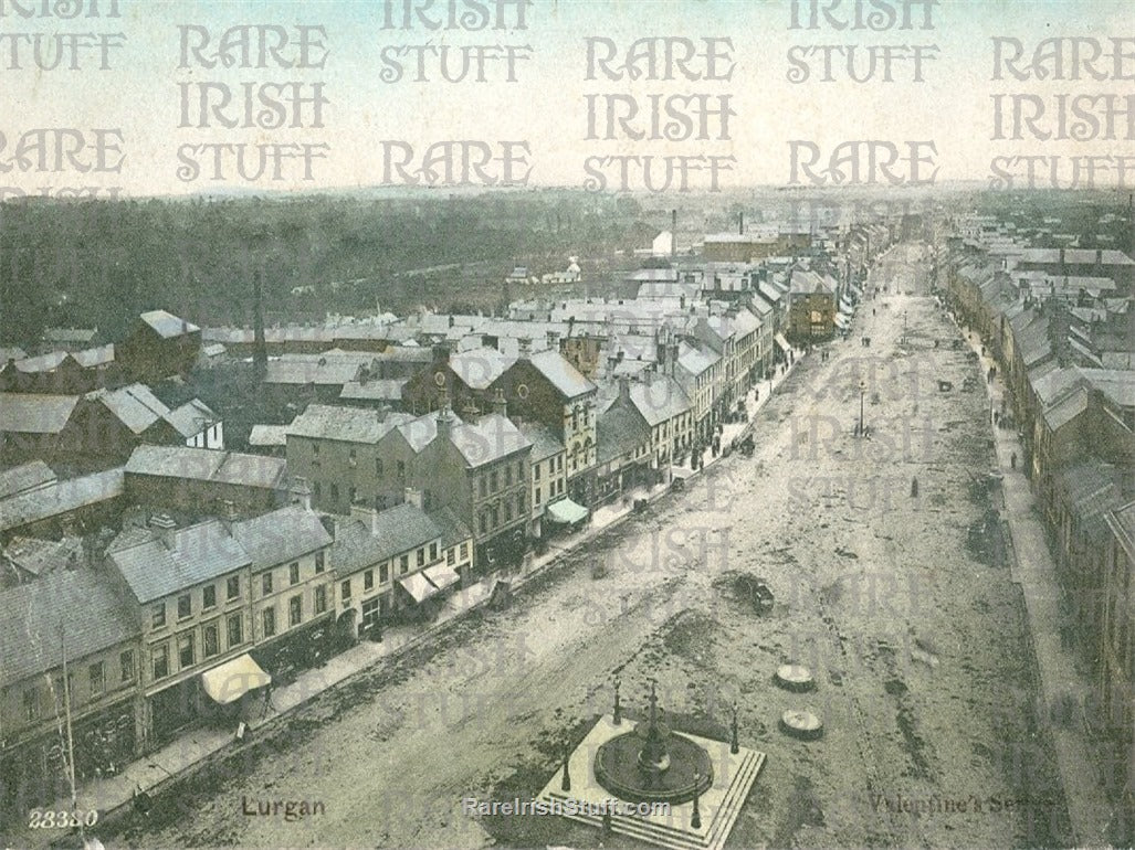 View of Lurgan Town, Lurgan, Armagh, Ireland 1880