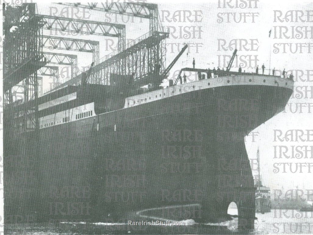 Titanic Under Construction, Harland and Wolff, Belfast, Ireland 1911