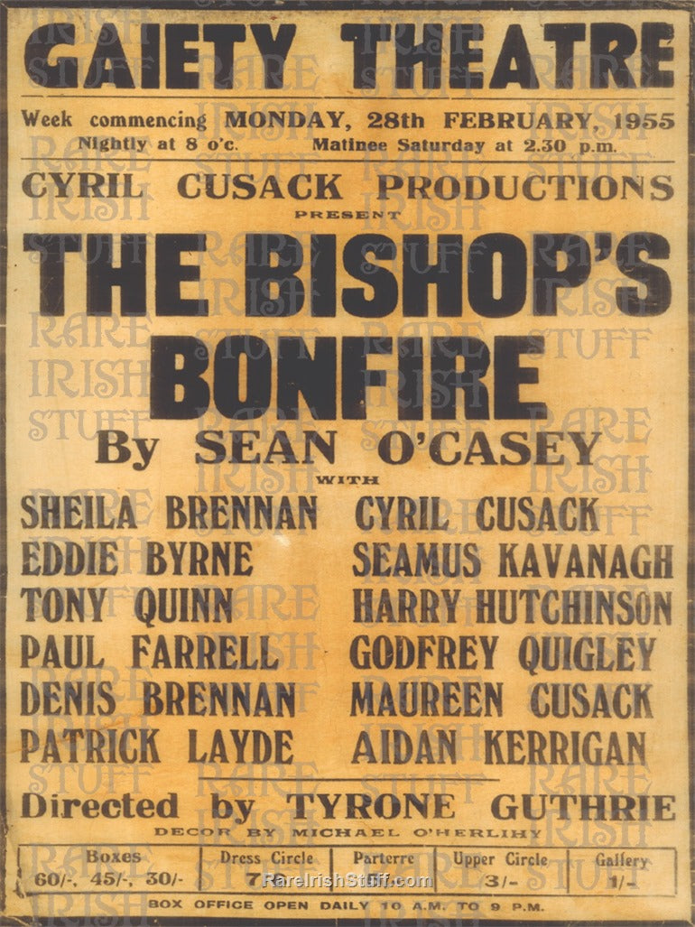 The Bishops Bonfire, Gaiety Theatre, Dublin, 1955