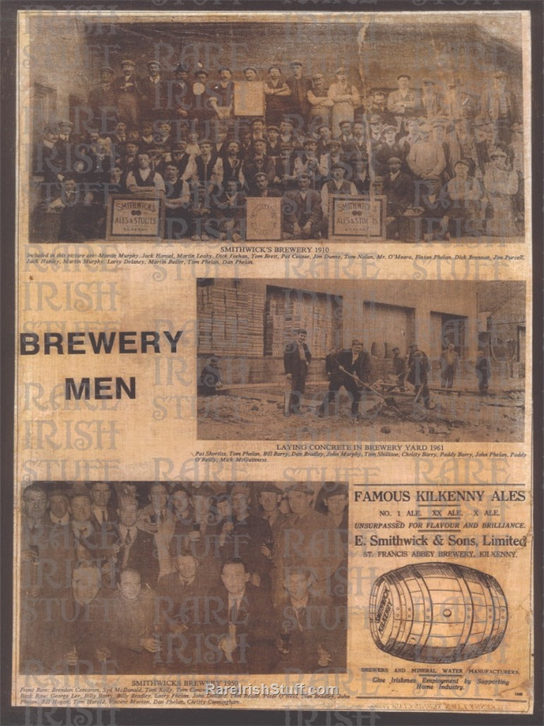 Smithwicks Brewery Men in Kilkenny