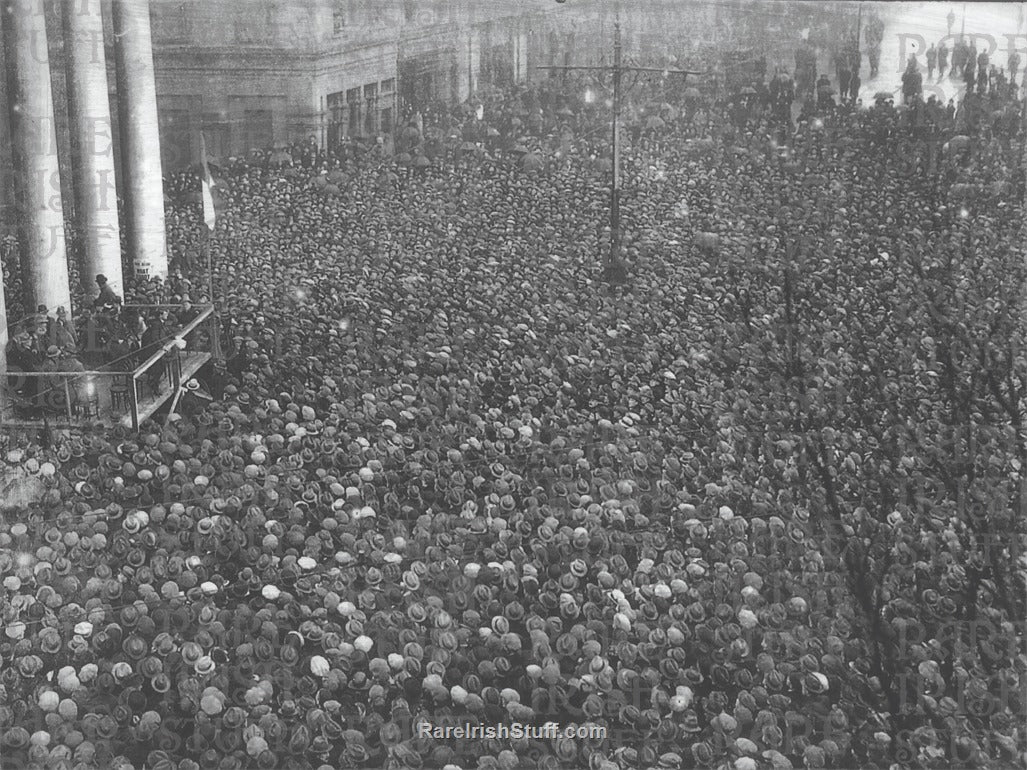 Michael Collins Speech, College Green, Adjacent Trinity College, Dublin, March, 1922