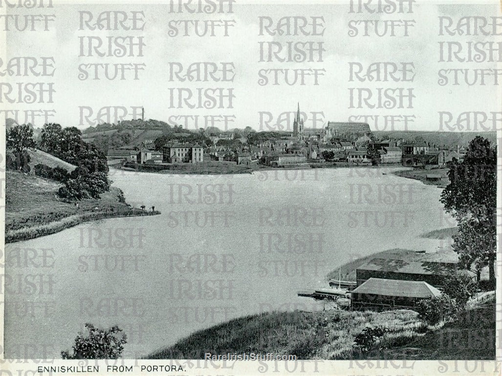Enniskillen from Portora, Fermanagh, Ireland 1915