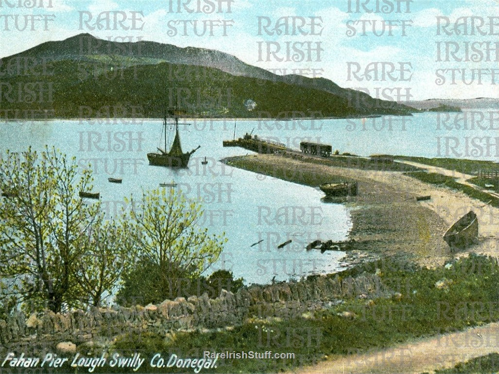 Fahan Pier, Lough Swilly, Inishowen, Co. Donegal, Ireland 1894