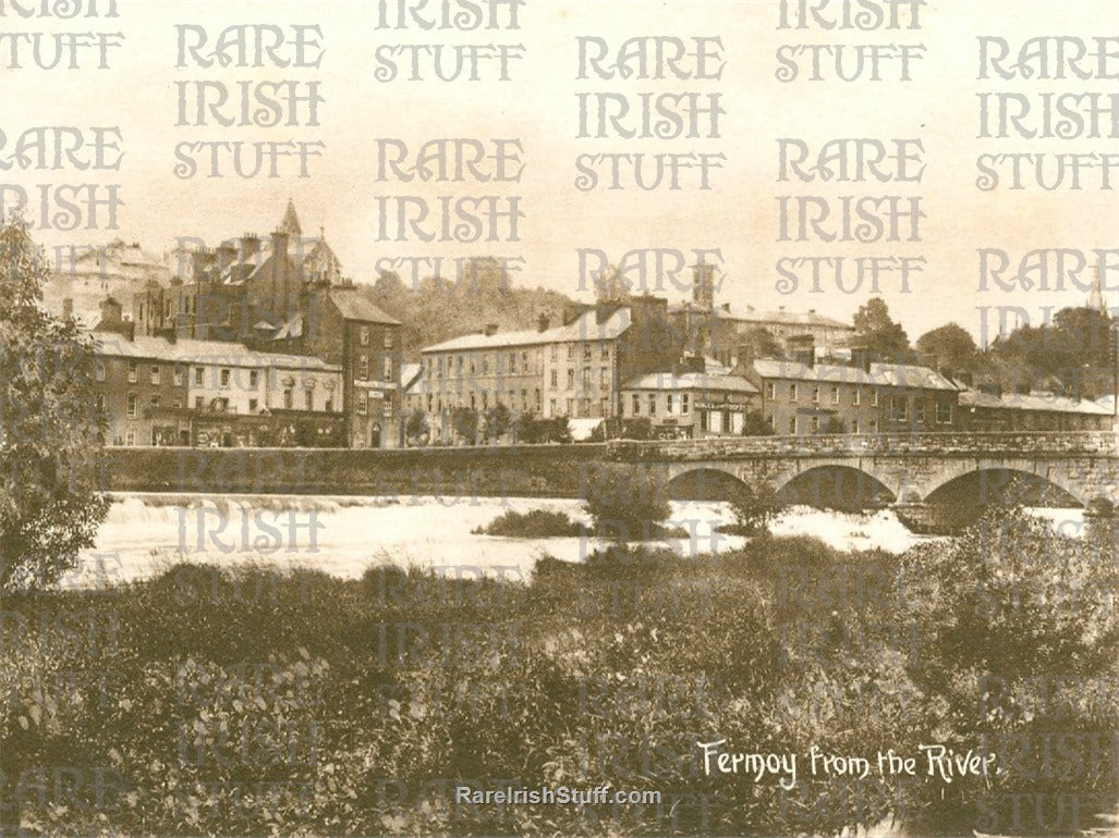 Fermoy from the River, Co. Cork, Ireland 1910