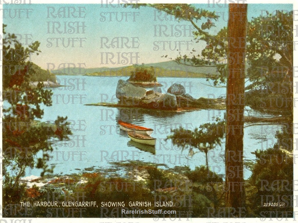The Harbour, Glengarriff, showing Garnish Island, Co. Cork, Ireland 1920