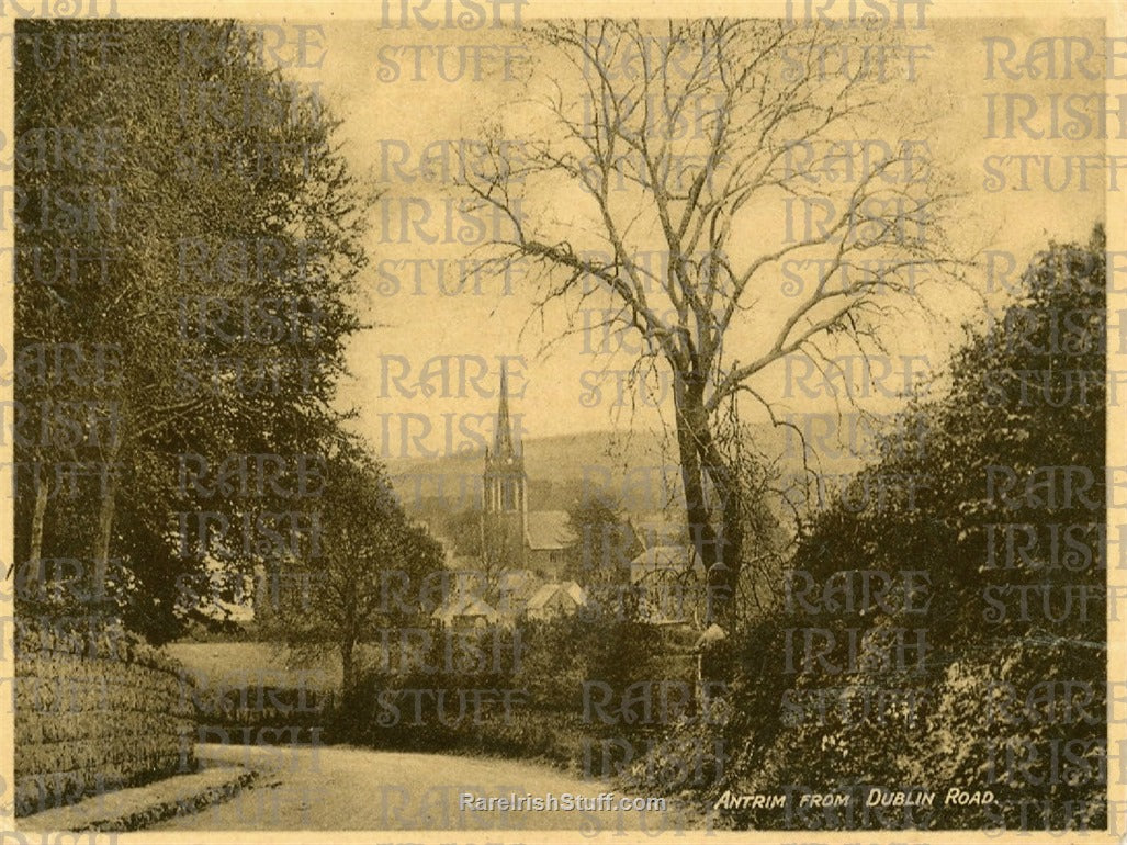 Antrim from Dublin Road, Co. Antrim, Ireland 1908