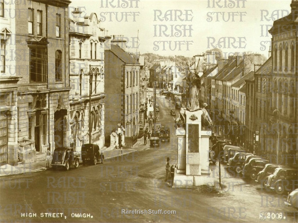 High Street, Omagh, Co. Tyrone, Ireland 1950s