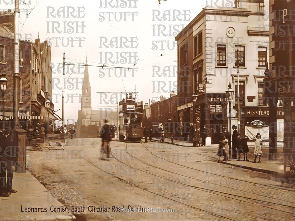 Leonards Corner, South Circular Road, Dublin, 1900