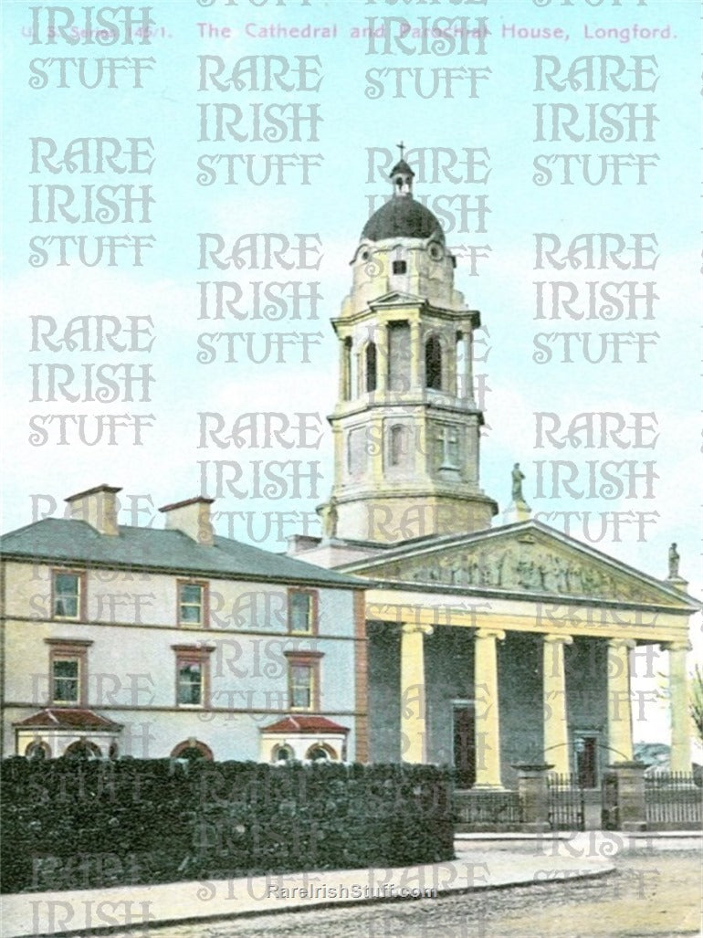 Longford Cathedral & Parochial house, Longford, Ireland 1910