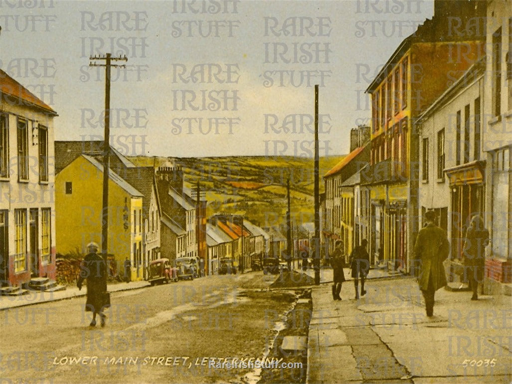 Lower Main Street, Letterkenny, Co. Donegal, Ireland 1965