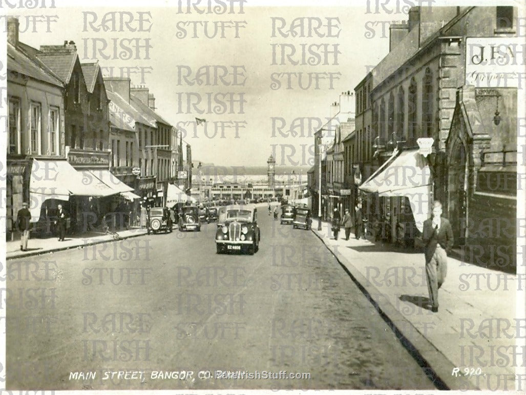 Main Street, Bangor, Co. Down, Ireland 1940s