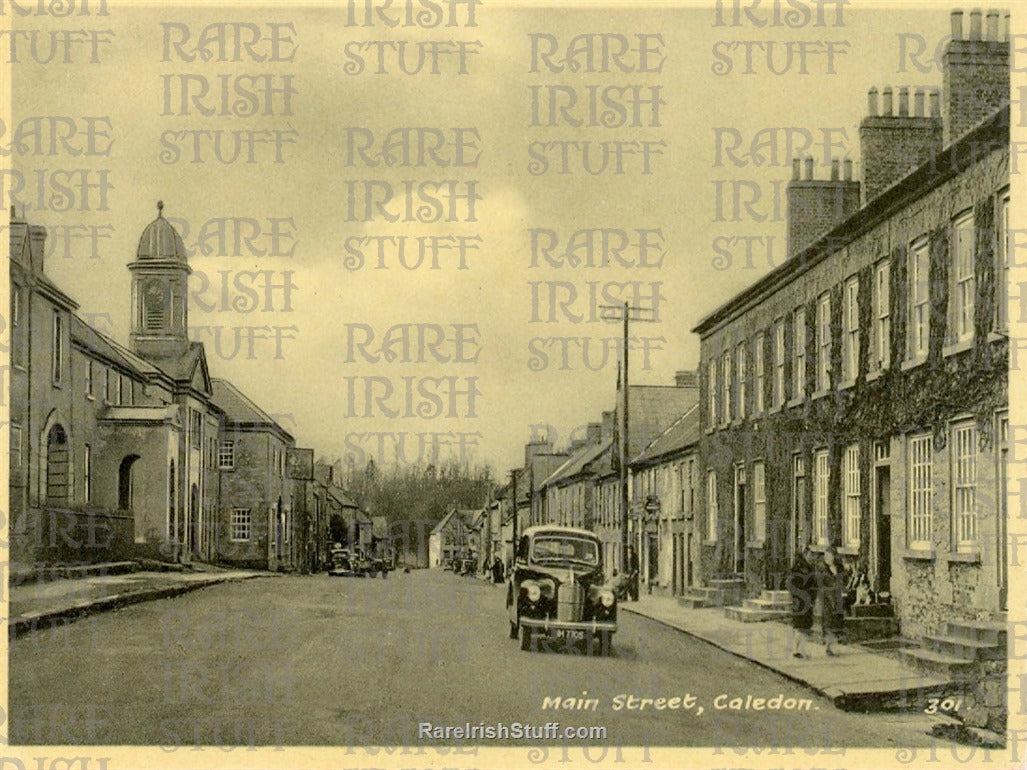 Main Street, Caledon, Co. Tyrone, Ireland 1940s