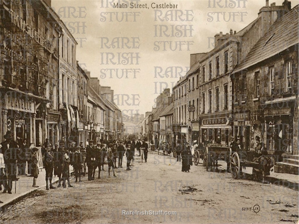 Main Street, Castlebar, Co. Mayo, Ireland 1895