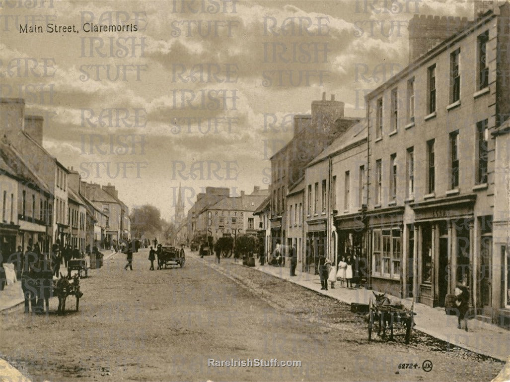 Main Street, Claremorris, Co. Mayo, Ireland 1895
