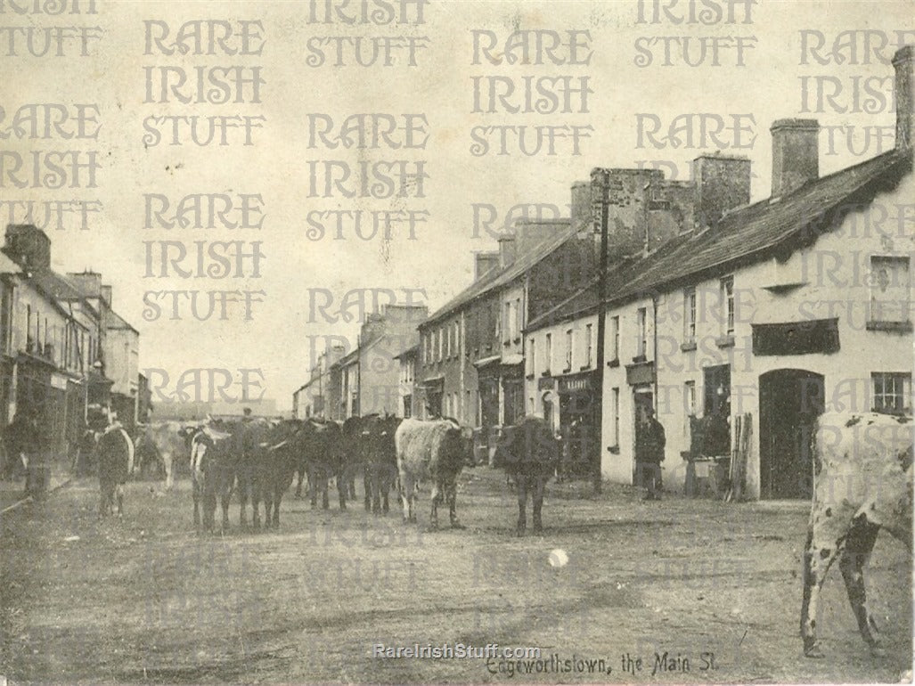 Main Street, Edgeworthstown, Longford, Ireland 1915