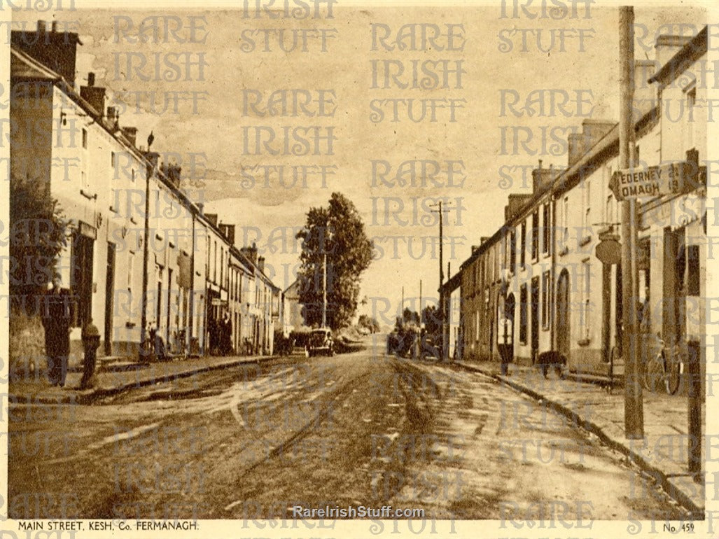 Main Street, Kesh, Co. Fermanagh, Ireland 1950's