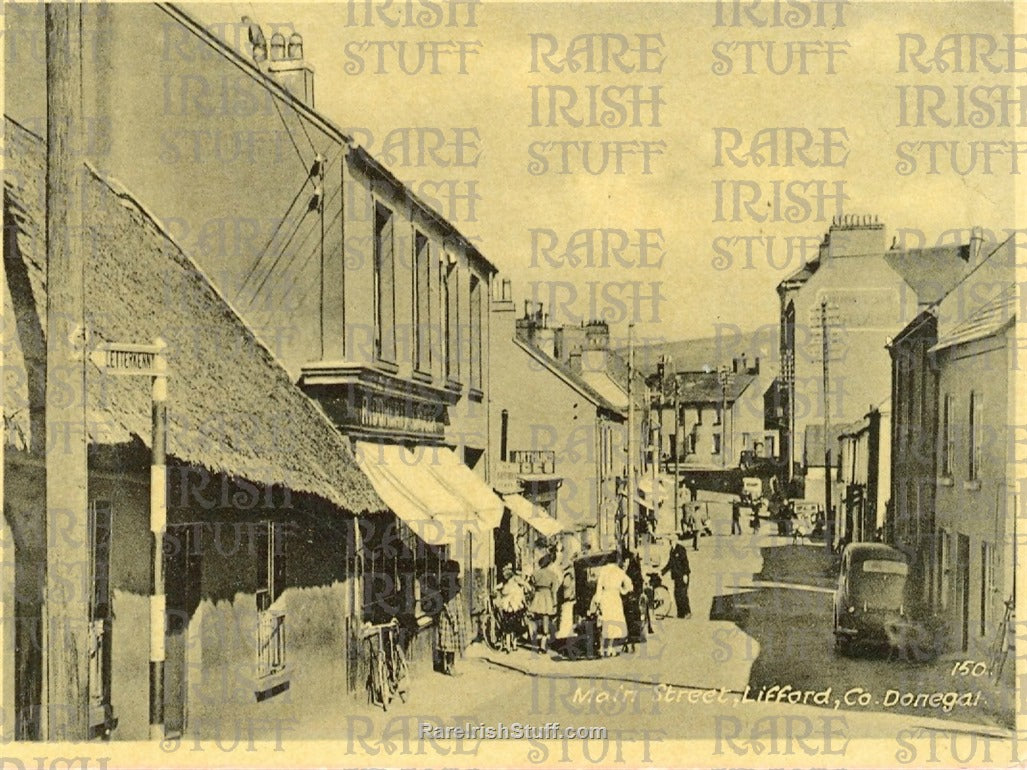 Main Street, Lifford, Co. Donegal, Ireland 1950