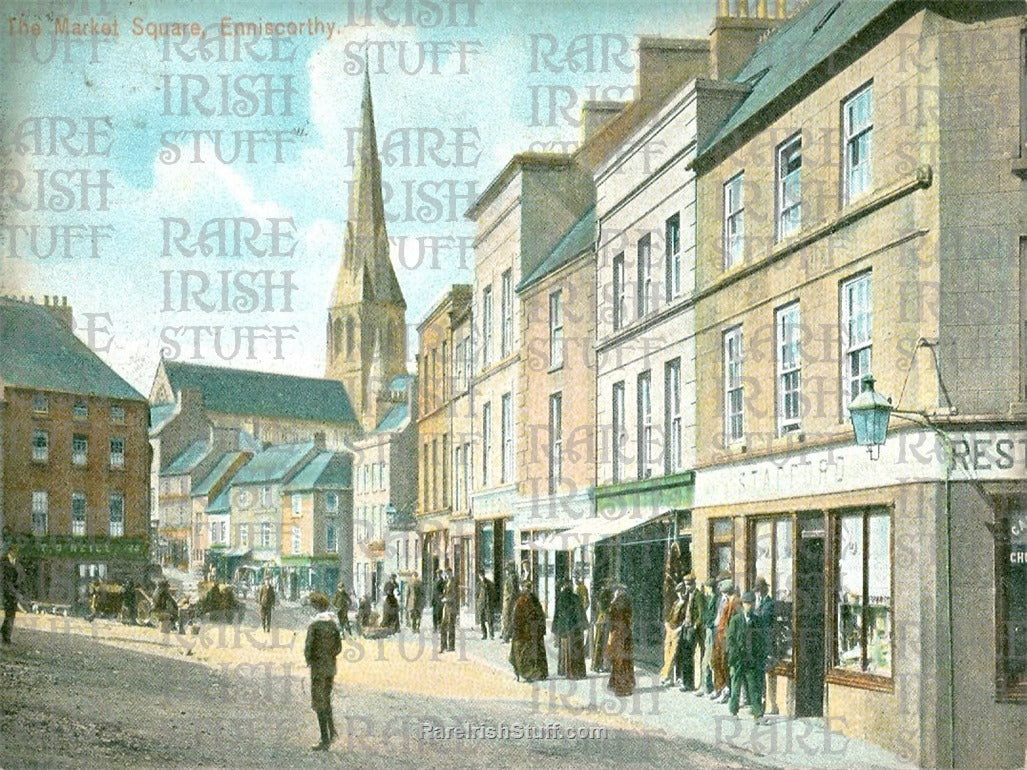 The Market Square, Enniscorthy Town, Co. Wexford, Ireland 1895